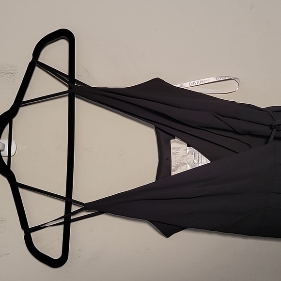 David's Bridal Double Strap Georgette Maxi Dress 4 True Wrap Bridesmaid - Picture 4 of 10